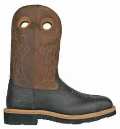 Hoss Boots Mens Brown Leather Spitfire Western CT Work Boots -Boots Sales Shop 92040 4
