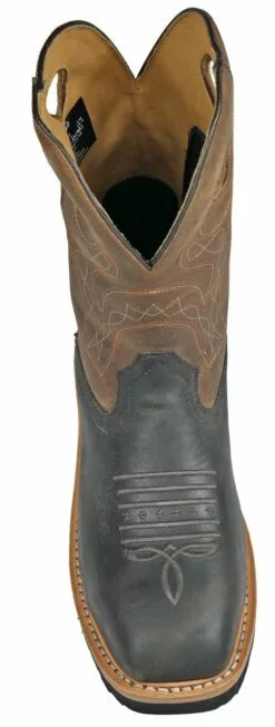Hoss Boots Mens Brown Leather Spitfire Western CT Work Boots -Boots Sales Shop 92040 7
