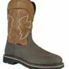 Hoss Boots Mens Brown Leather Showdown Western CT WP PR Work Boots -Boots Sales Shop 92042 1
