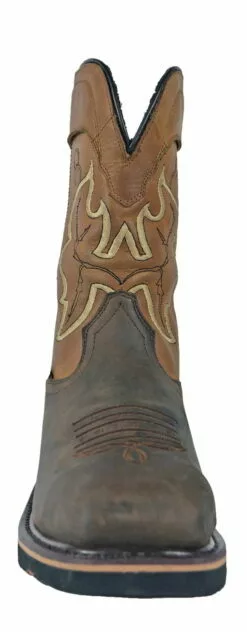 Hoss Boots Mens Brown Leather Showdown Western CT WP PR Work Boots -Boots Sales Shop 92042 5
