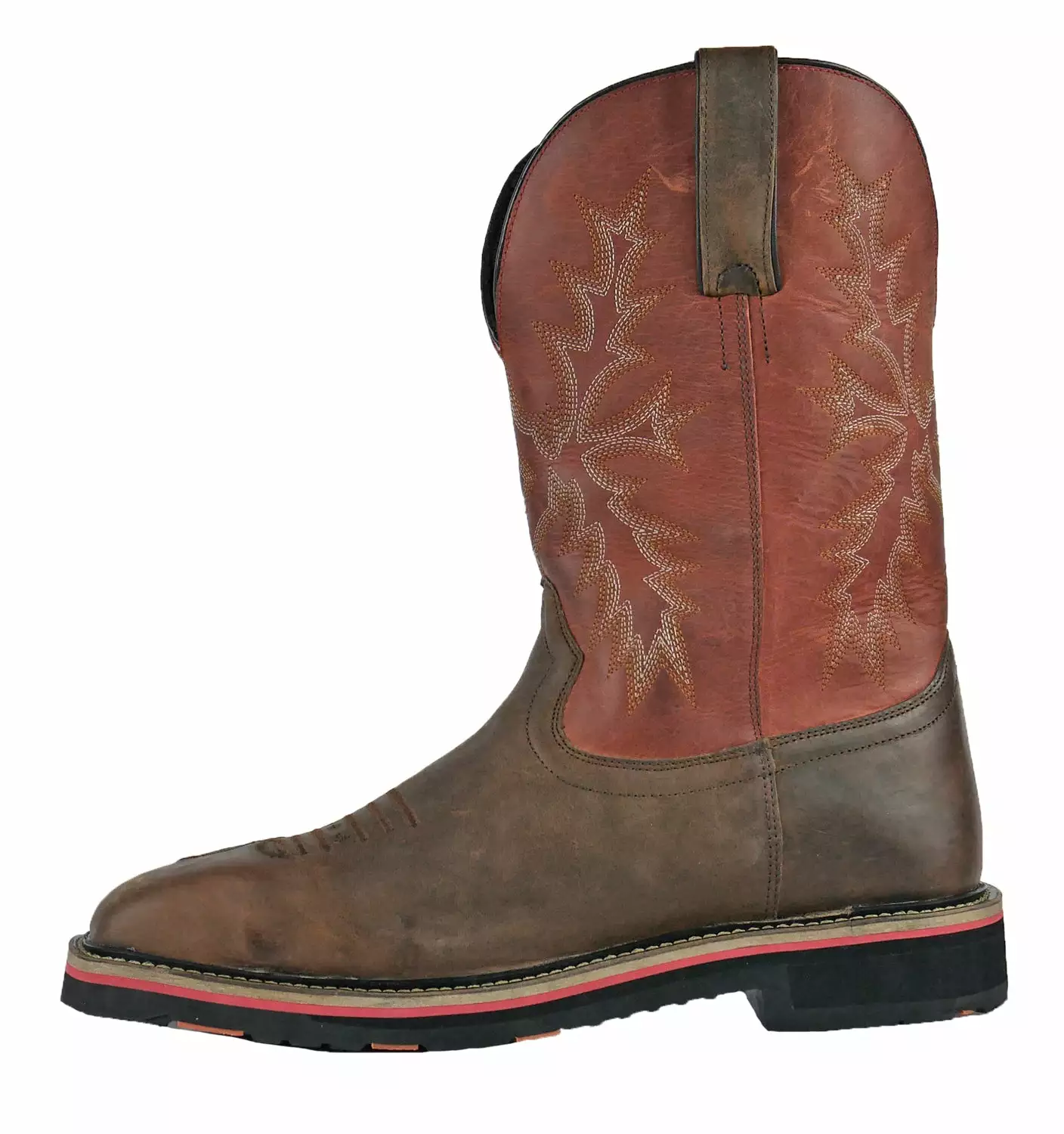 Hoss Boots Mens Cognac Red Leather Landon Western ST Work Boots 4 Hoss Boots Mens Cognac Red Leather Landon Western ST Work Boots - Image 2