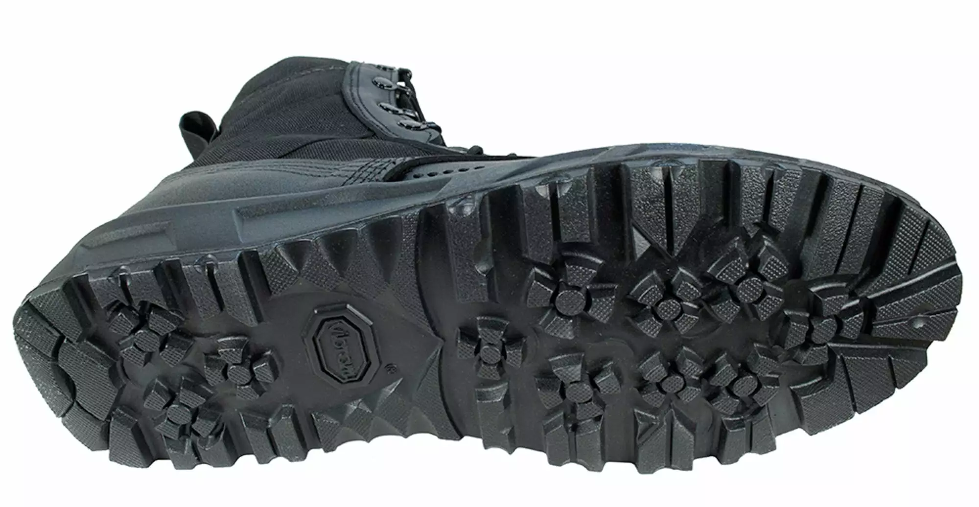 McRae Mens Black Leather/Cordura Hot Weather Military Combat Boots 4 McRae Mens Black Leather/Cordura Hot Weather Military Combat Boots - Image 2