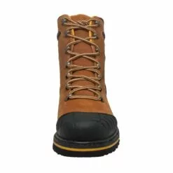 AdTec Mens Light Brown 7in ST Work Boots Leather -Boots Sales Shop 9804 front