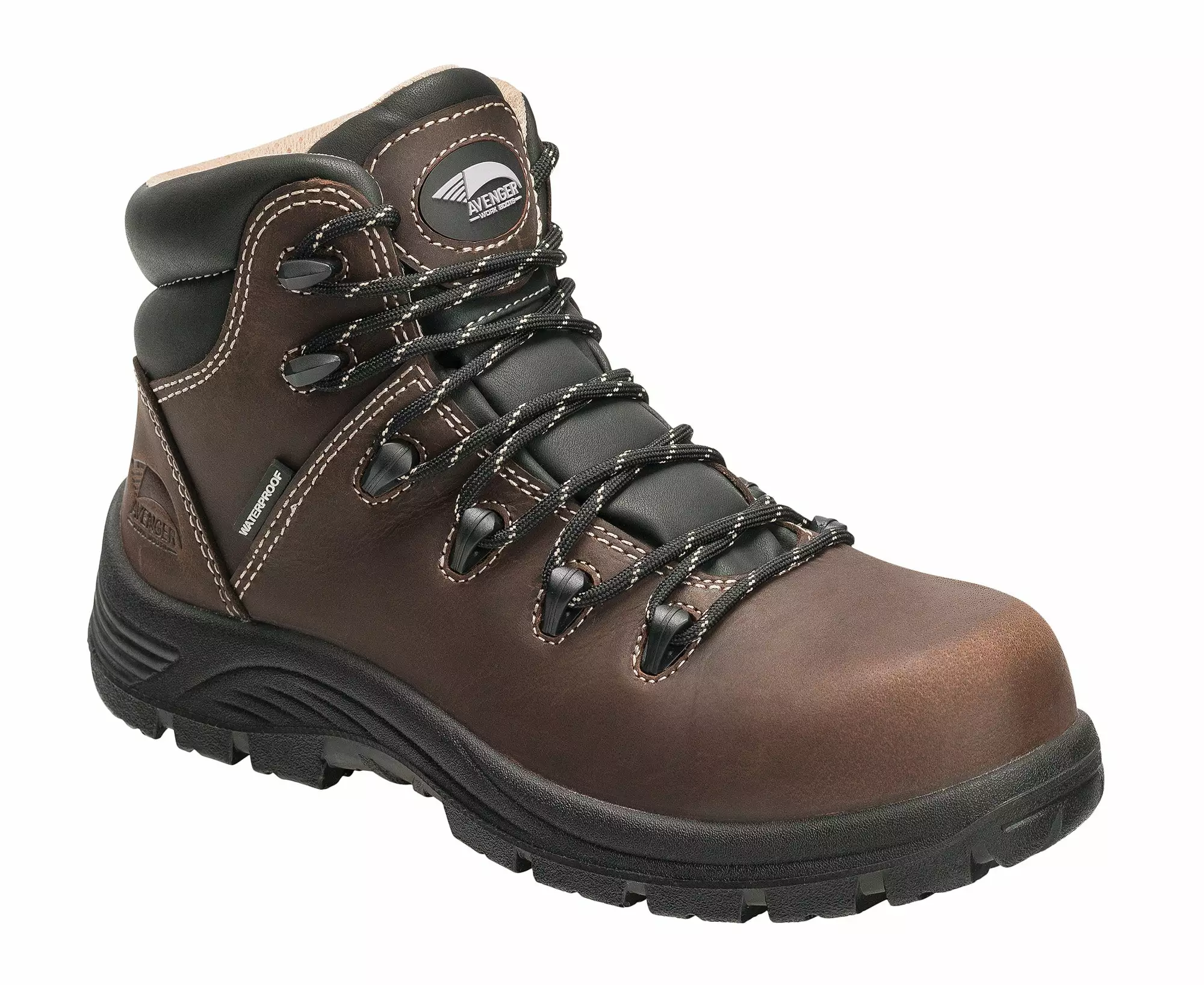 Avenger Womens Brown Leather Comp Toe 7126 Framer Work Boots 3 Avenger Womens Brown Leather Comp Toe 7126 Framer Work Boots
