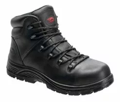 Avenger Mens Comp Toe PR EH WP Hiker M Black Leather Boots