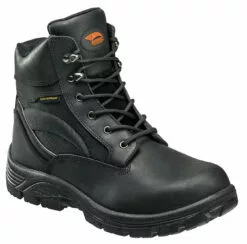 Avenger Mens Steel Toe EH Waterproof Boot M Black Leather Boots