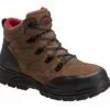 Avenger Mens Brown Leather Steel Toe 7242 Grid Work Boots
