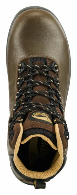 Avenger Mens Brown Leather Comp Toe 7281 Breaker 6in Work Boots -Boots Sales Shop A7281 6