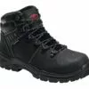Avenger Mens Black Leather Comp Toe 7400 Foundation 6in Work Boots -Boots Sales Shop A7400 1