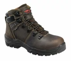 Avenger Mens Brown Leather Comp Toe 7401 Foundation 6in Work Boots