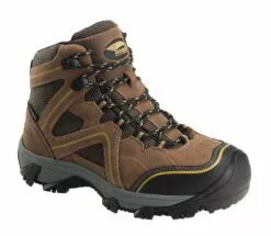 Avenger Womens Brown Leather Steel Toe 6in Crosscut PR WP Work Boots