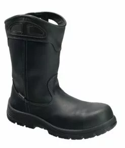 Boots Sales Shop 40 Avenger Mens Black Leather Comp Toe Framer Wellington Work Boots