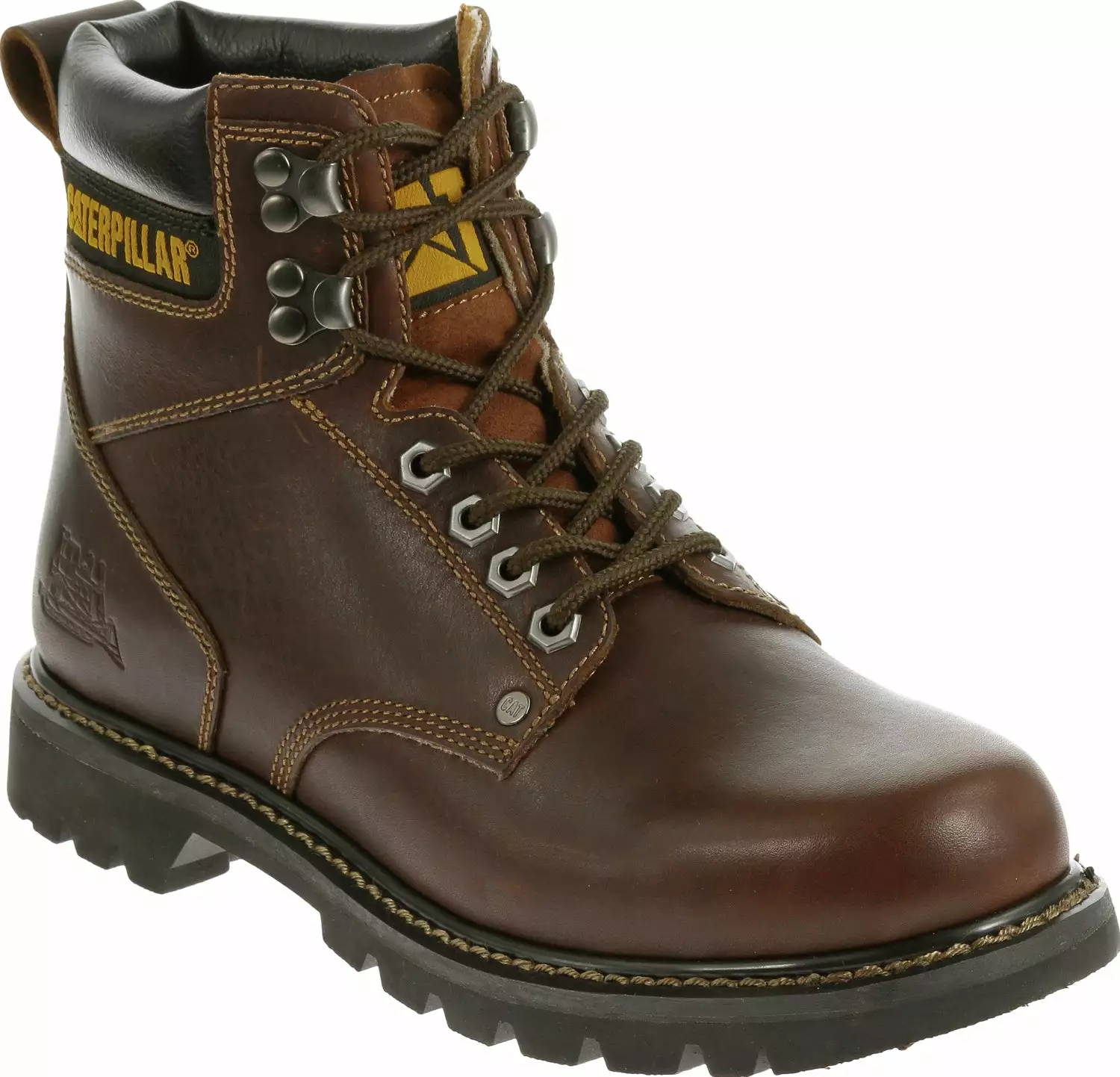 CAT Mens Second Shift Tan Oiled Leather Work Boots 4 CAT Mens Second Shift Tan Oiled Leather Work Boots - Image 2