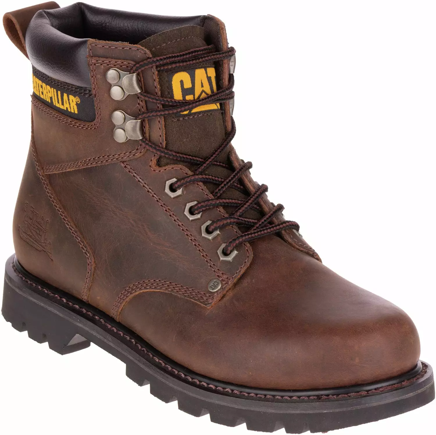 CAT Mens Second Shift Dark Brown Leather Work Boots 4 CAT Mens Second Shift Dark Brown Leather Work Boots - Image 2