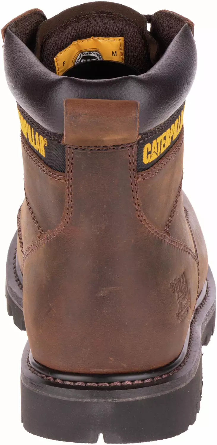 CAT Mens Second Shift Dark Brown Leather Work Boots 7 CAT Mens Second Shift Dark Brown Leather Work Boots - Image 5