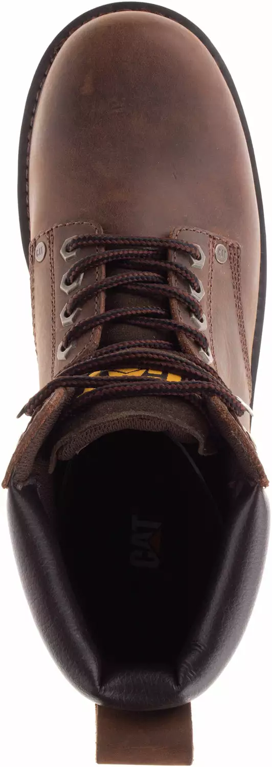 CAT Mens Second Shift Dark Brown Leather Work Boots 9 CAT Mens Second Shift Dark Brown Leather Work Boots - Image 7