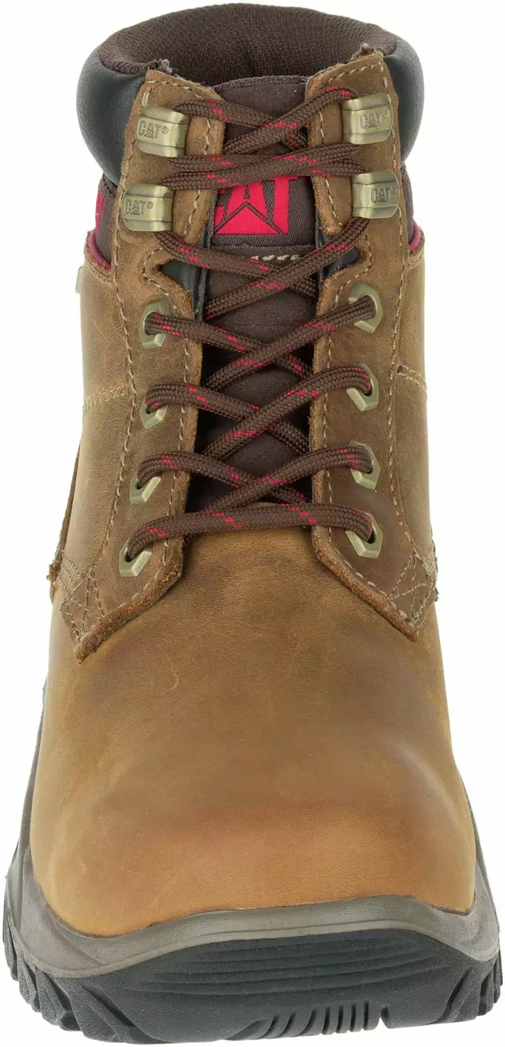 CAT Womens Dryverse 6In Wp Dark Beige Leather Work Boots 5 CAT Womens Dryverse 6In Wp Dark Beige Leather Work Boots - Image 3