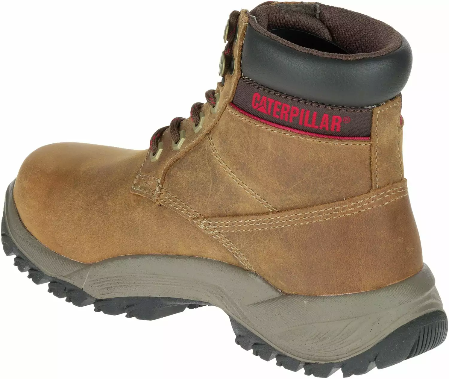 CAT Womens Dryverse 6In Wp Dark Beige Leather Work Boots 6 CAT Womens Dryverse 6In Wp Dark Beige Leather Work Boots - Image 4