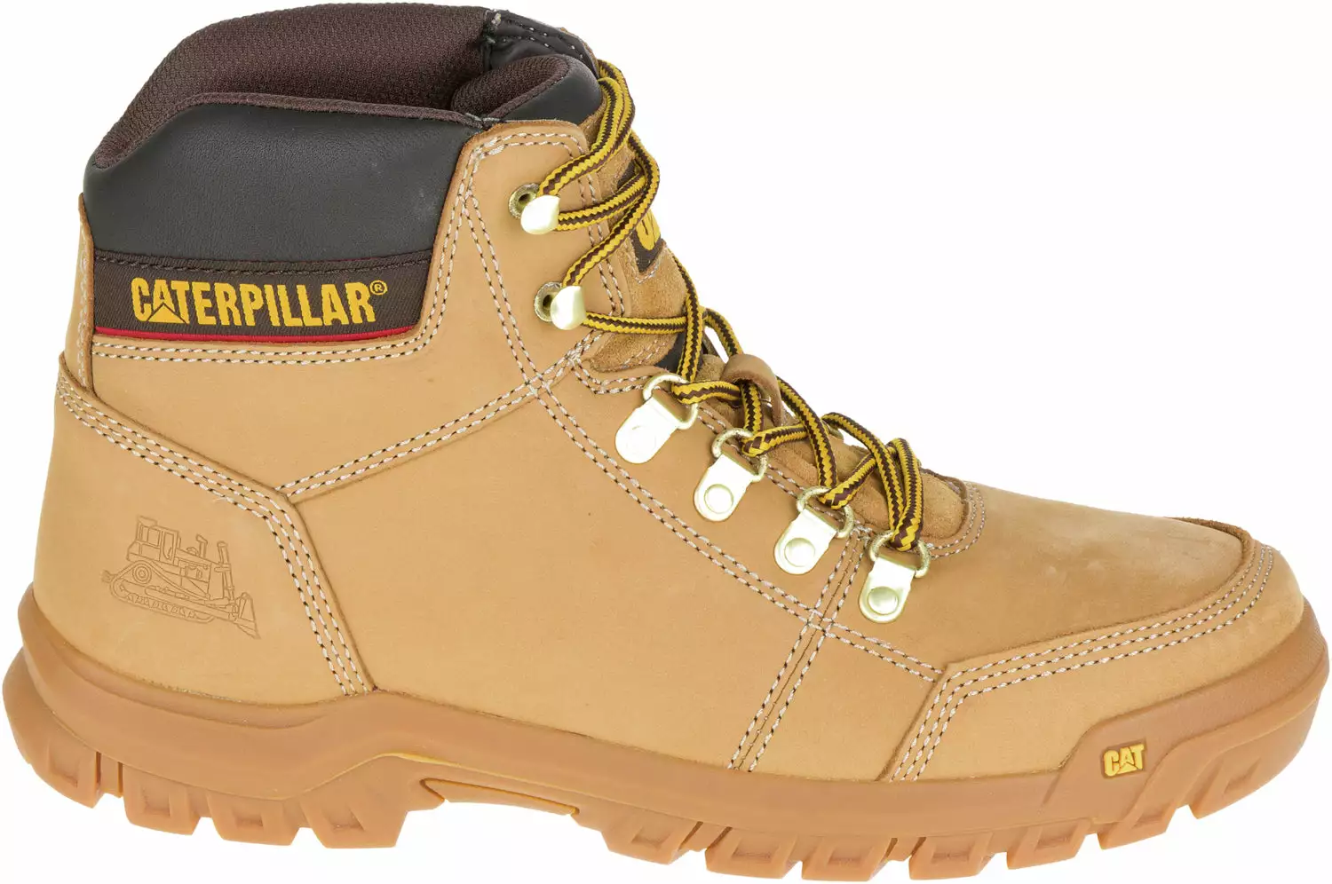 CAT Mens Outline Honey Reset Leather Work Boots 3 CAT Mens Outline Honey Reset Leather Work Boots