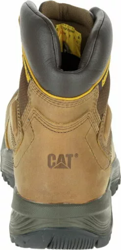 CAT Mens Diagnostic Hi St Dark Beige Leather Work Boots -Boots Sales Shop CATM P89940 091815 F15 270 1