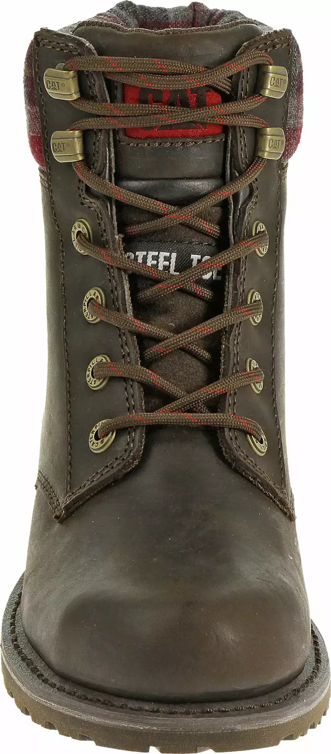 CAT Womens Kenzie St Bark Leather Work Boots 9 M 4 CAT Womens Kenzie St Bark Leather Work Boots 9 M - Image 2