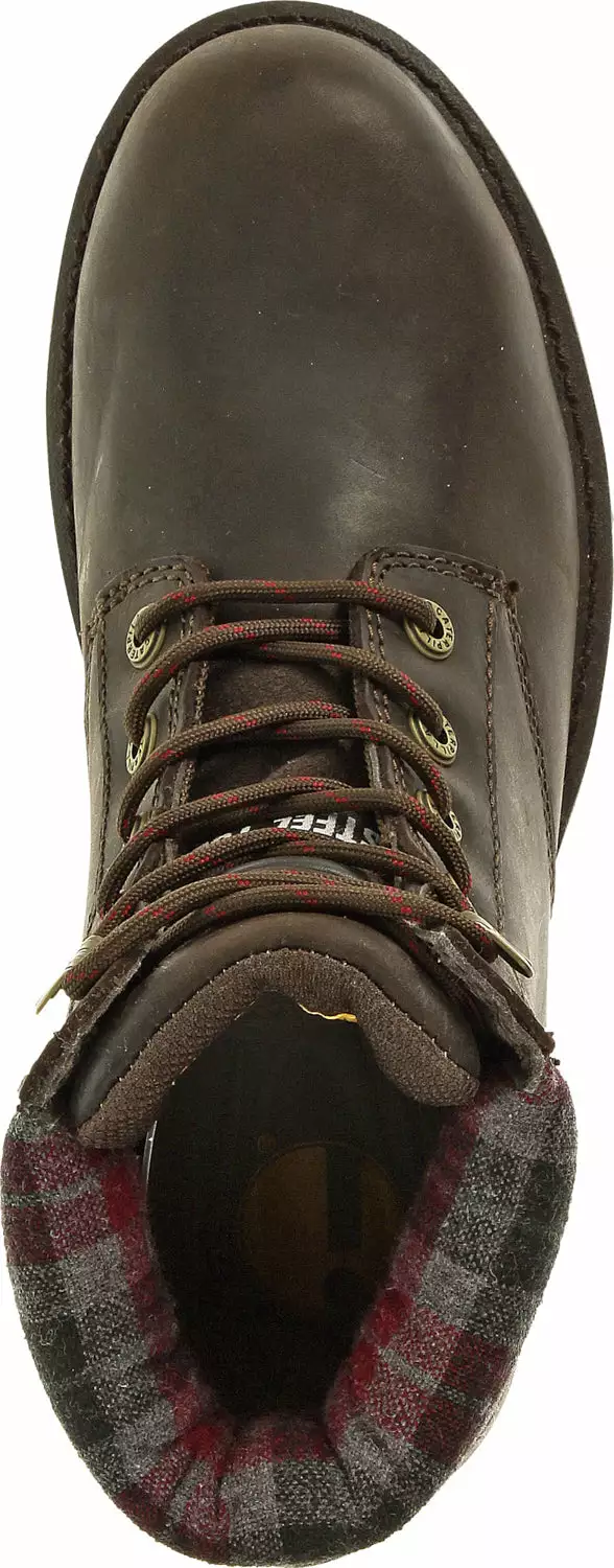 CAT Womens Kenzie St Bark Leather Work Boots 9 M 8 CAT Womens Kenzie St Bark Leather Work Boots 9 M - Image 6