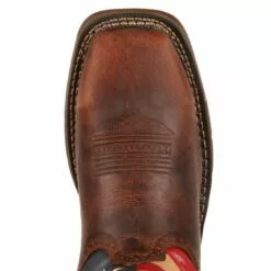 Durango Mens Multi-Color Leather ST Union Flag Work Boots -Boots Sales Shop DB020 birdseye