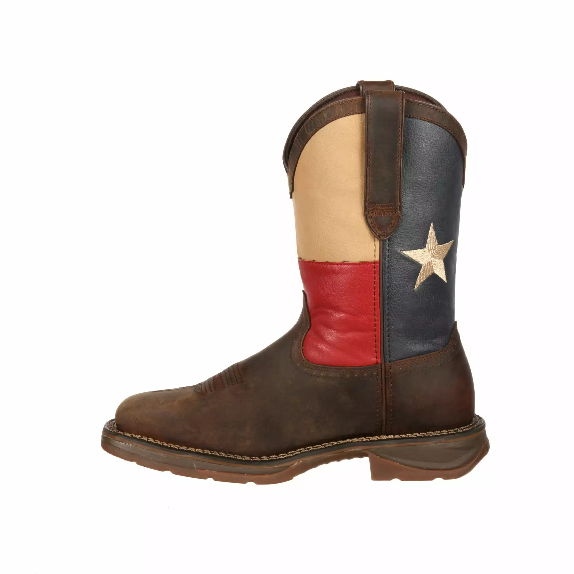 Durango Mens Multi-Color Leather ST Texas Flag Work Boots 7 Durango Mens Multi-Color Leather ST Texas Flag Work Boots - Image 5