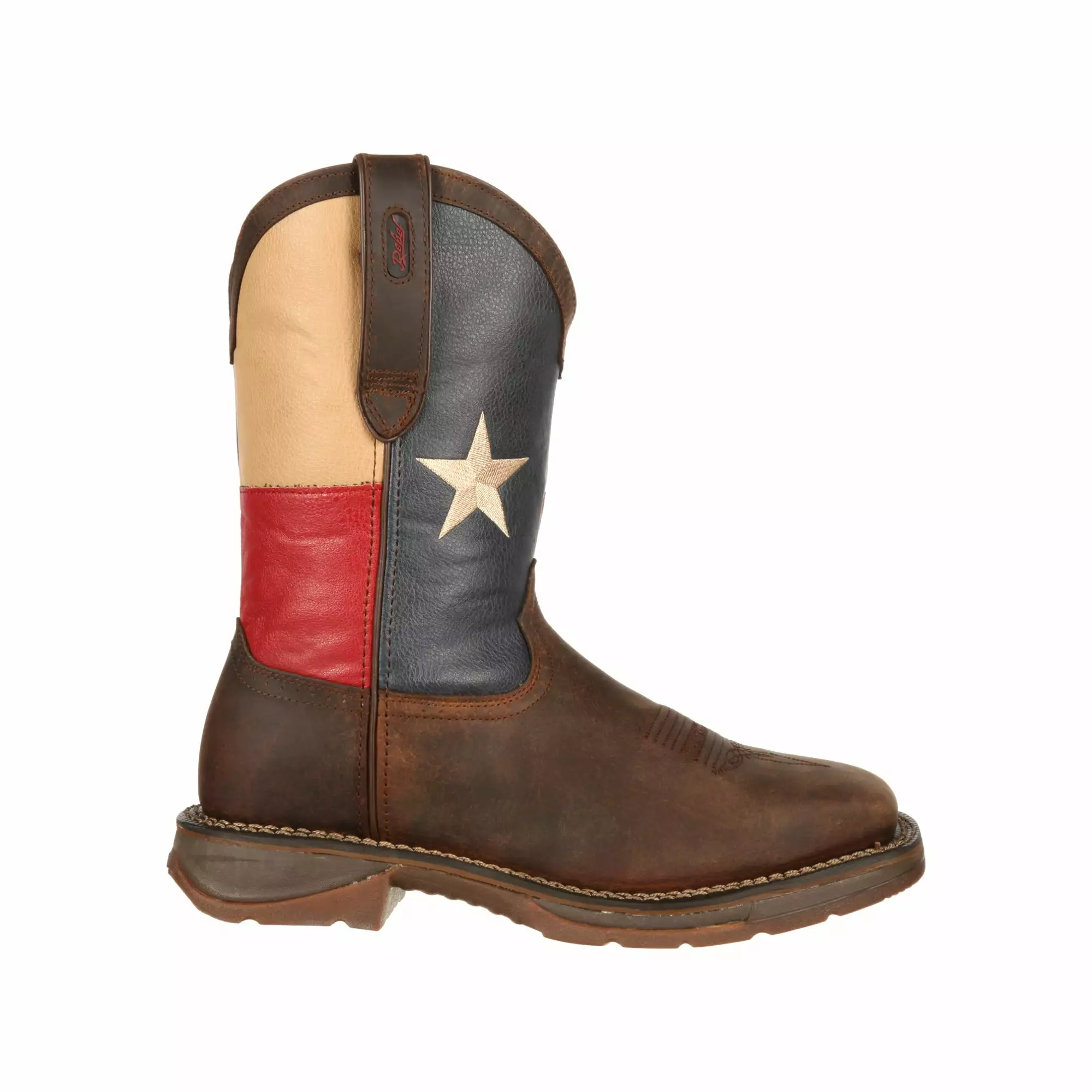 Durango Mens Multi-Color Leather ST Texas Flag Work Boots 9 Durango Mens Multi-Color Leather ST Texas Flag Work Boots - Image 7