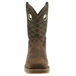 Workin' Rebel By Durango Mens Brown Leather 11in Steel Toe Cowboy Boots -Boots Sales Shop DB4354 front square