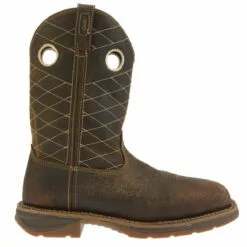 Workin' Rebel By Durango Mens Brown Leather 11in Steel Toe Cowboy Boots -Boots Sales Shop DB4354 profile square