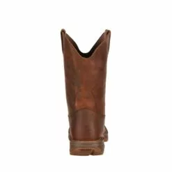 Durango Mens Trail Brown Leather Rebel Pull-On Western Work Boots 23 Durango Mens Trail Brown Leather Rebel Pull-On Western Work Boots -Boots Sales Shop DB5444 back square