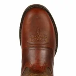 Durango Mens Dk Brown Leather Saddle Western Work Boots -Boots Sales Shop DB5468 birdseye 562ffc64 cbdc 471e 9607 057e4c63582e