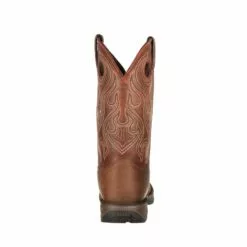 Durango Mens Brown Leather Saddle Western Work Boots -Boots Sales Shop DB5474 back 5fa59ab4 872f 47b9 9b54 ceb9f501794b