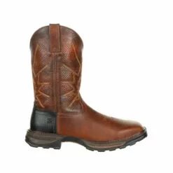 Durango Mens Tobacco Leather Maverick Vent ST Work Boots -Boots Sales Shop DDB0175 profile