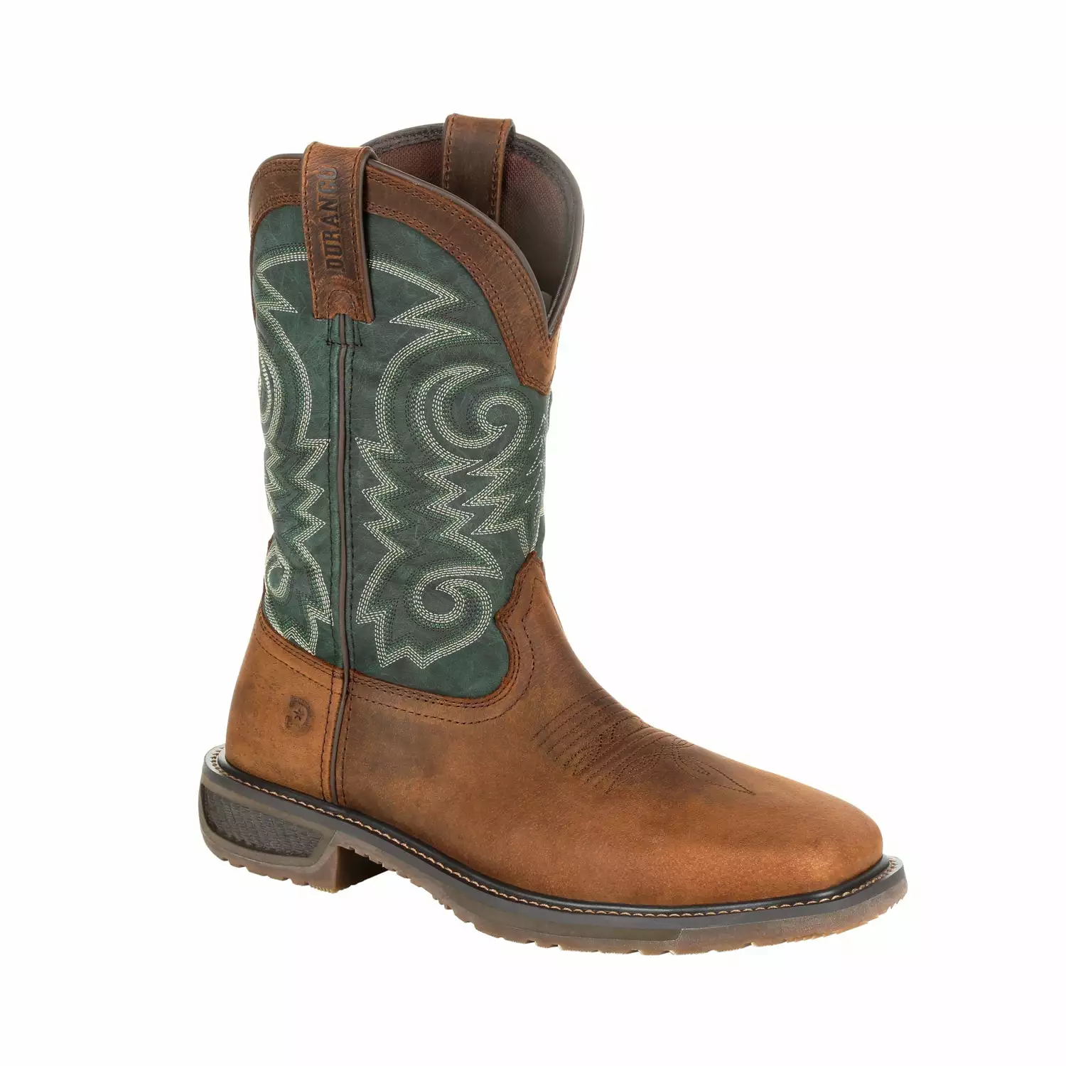 Durango Mens Bridle/Evergreen Leather Workhorse ST Work Boots 3 Durango Mens Bridle/Evergreen Leather Workhorse ST Work Boots