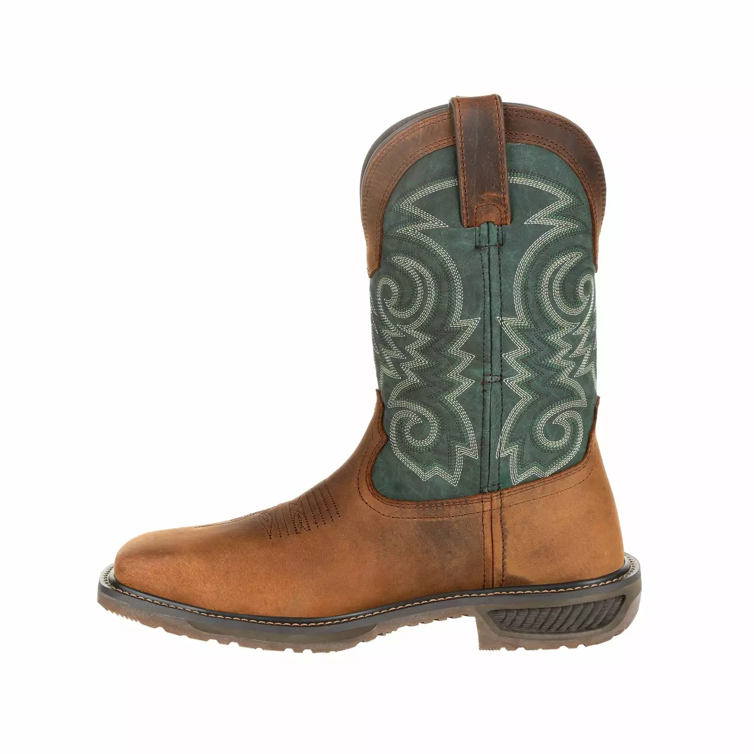 Durango Mens Bridle/Evergreen Leather Workhorse ST Work Boots 7 Durango Mens Bridle/Evergreen Leather Workhorse ST Work Boots - Image 5