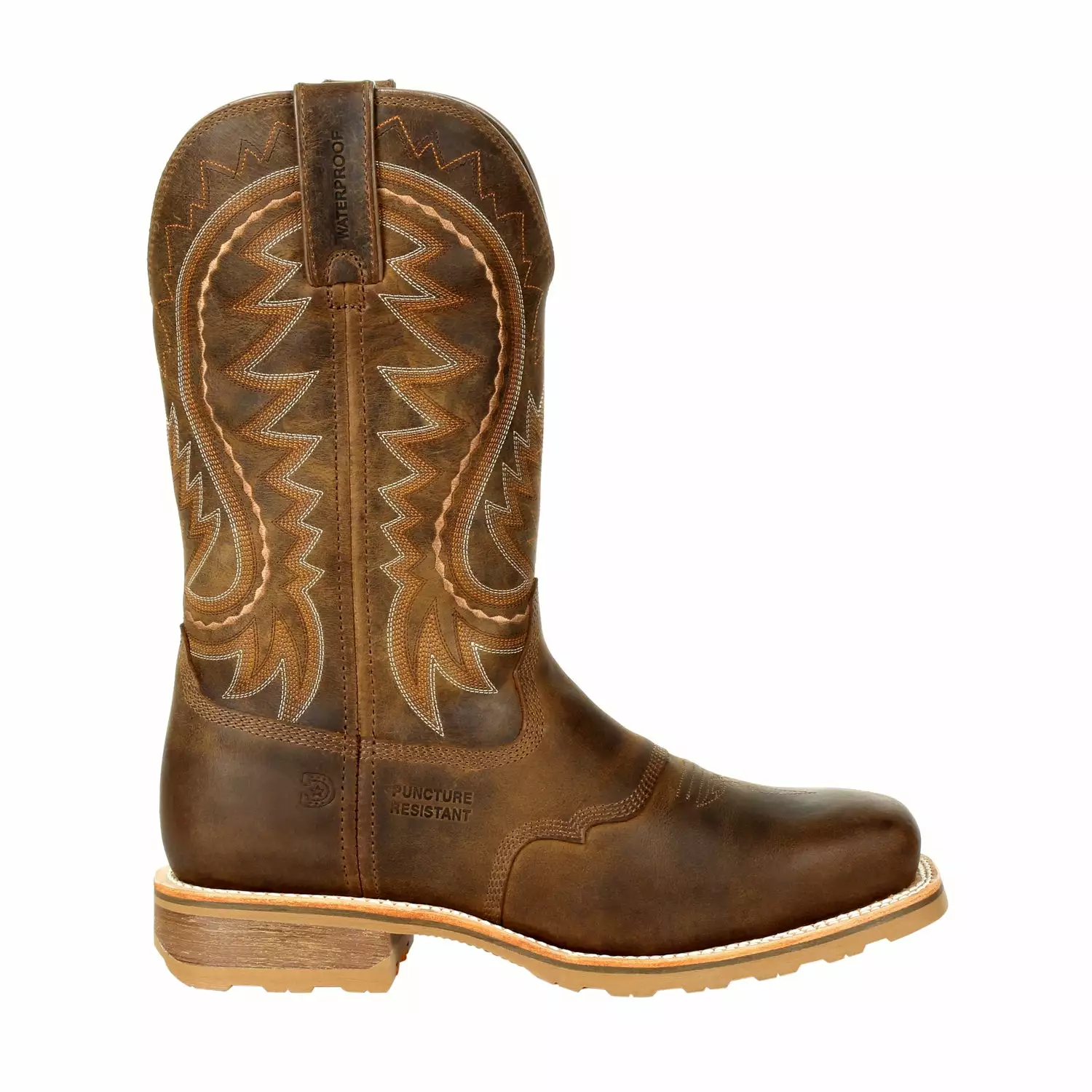 Durango Mens Rugged Tan Leather Maverick Pro ST WP PR Work Boots 9 Durango Mens Rugged Tan Leather Maverick Pro ST WP PR Work Boots - Image 7
