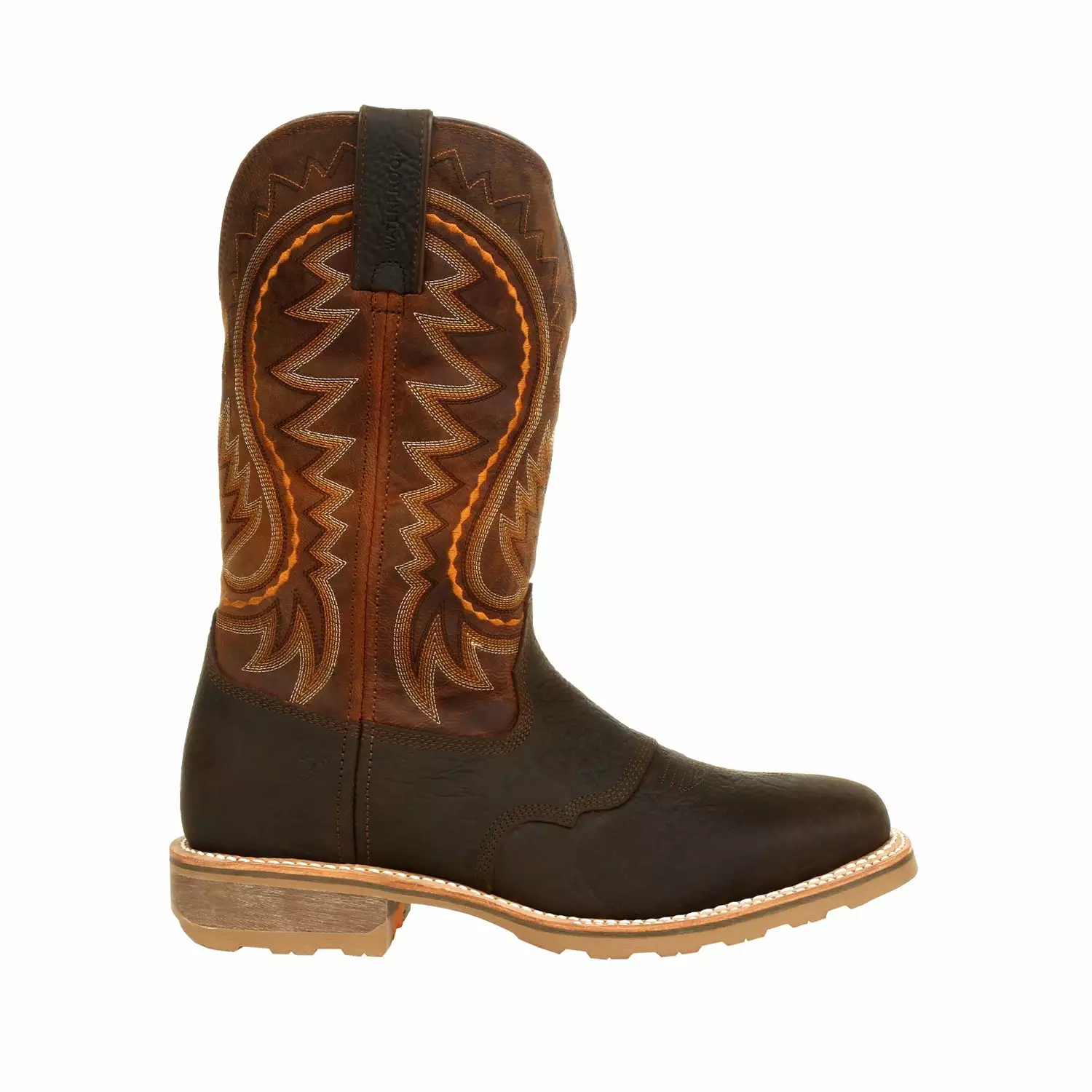 Durango Mens Cimarron Brown Leather Maverick Pro WP Work Boots 9 Durango Mens Cimarron Brown Leather Maverick Pro WP Work Boots - Image 7