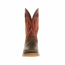 Durango Mens Elephant/Crimson Leather Maverick Pro ST WP Work Boots -Boots Sales Shop DDB0301 front