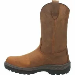 Dan Post Mens Tan Work Boots Leather Round Toe 11 Dan Post Mens Tan Work Boots Leather Round Toe -Boots Sales Shop DP62504 3