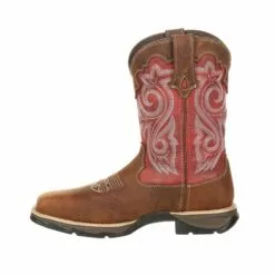 Durango Womens Briar/Rusty Leather Lady Rebel CT Work Boots -Boots Sales Shop DRD0220 instep profile