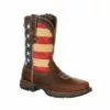 Durango Womens Union Flag Leather ST Patriotic Work Boots -Boots Sales Shop DRD0234