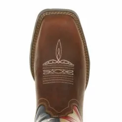 Durango Womens Union Flag Leather ST Patriotic Work Boots 11 Durango Womens Union Flag Leather ST Patriotic Work Boots -Boots Sales Shop DRD0234 birdseye