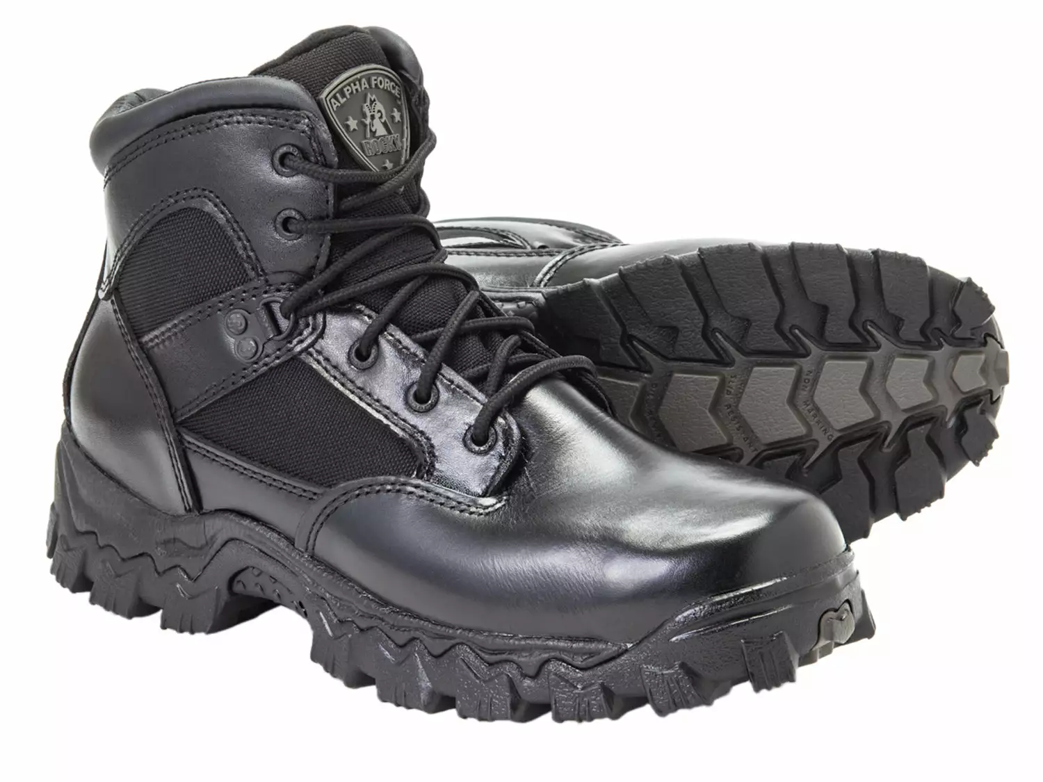 Rocky Boots Rocky Womens Black Leather Alpha Force WP Public Service Work Boots 20 Rocky Boots Rocky Womens Black Leather Alpha Force WP Public Service Work Boots - Image 18