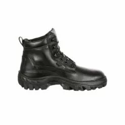 Rocky Boots Rocky Mens Black Leather TMC Public Service Work Boots -Boots Sales Shop FQ0005019 profile square