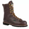 Georgia Mens Chocolate Leather Steel Toe WP Logger Work Boots -Boots Sales Shop G103 square