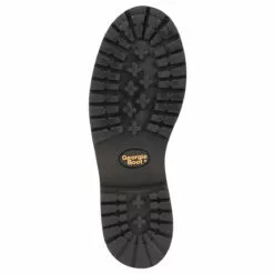 Georgia Mens Chocolate Leather Steel Toe WP Logger Work Boots -Boots Sales Shop G103 outsole square