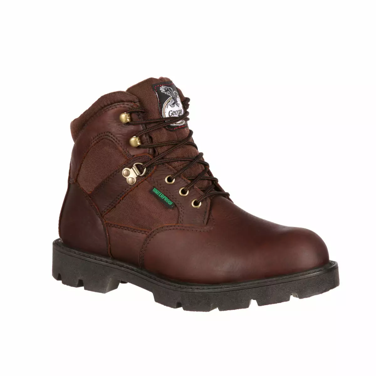 Georgia Homeland Mens Brown Leather Waterproof Cordura Work Boots 3 Georgia Homeland Mens Brown Leather Waterproof Cordura Work Boots