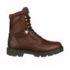 Georgia Homeland Mens Brown Leather Steel Toe WP Work Boots -Boots Sales Shop G107 profile square